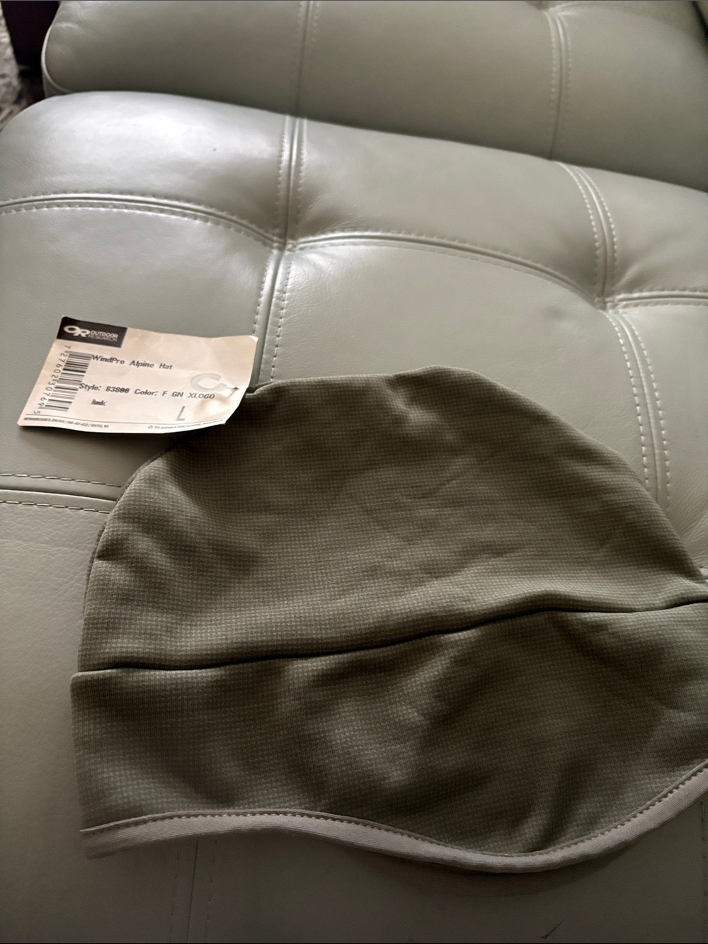Outdoor Research Olive Green Wind-Resistant Beanie